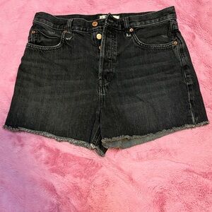 We The Free Black Jean Shorts